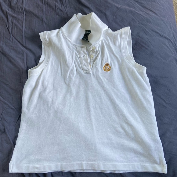 White Sleeveless Polo Ralph Lauren - Picture 2 of 4